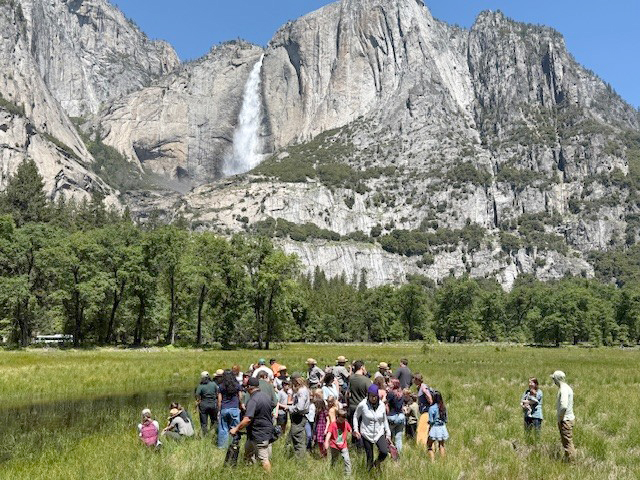 Group next to river. CDFW photo